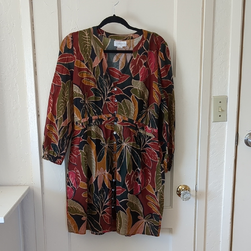 Velvet By Graham and Spencer Multicolor Floral Dress